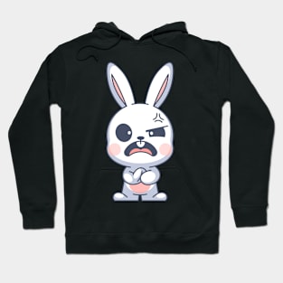 The cute bunny is angry Hoodie